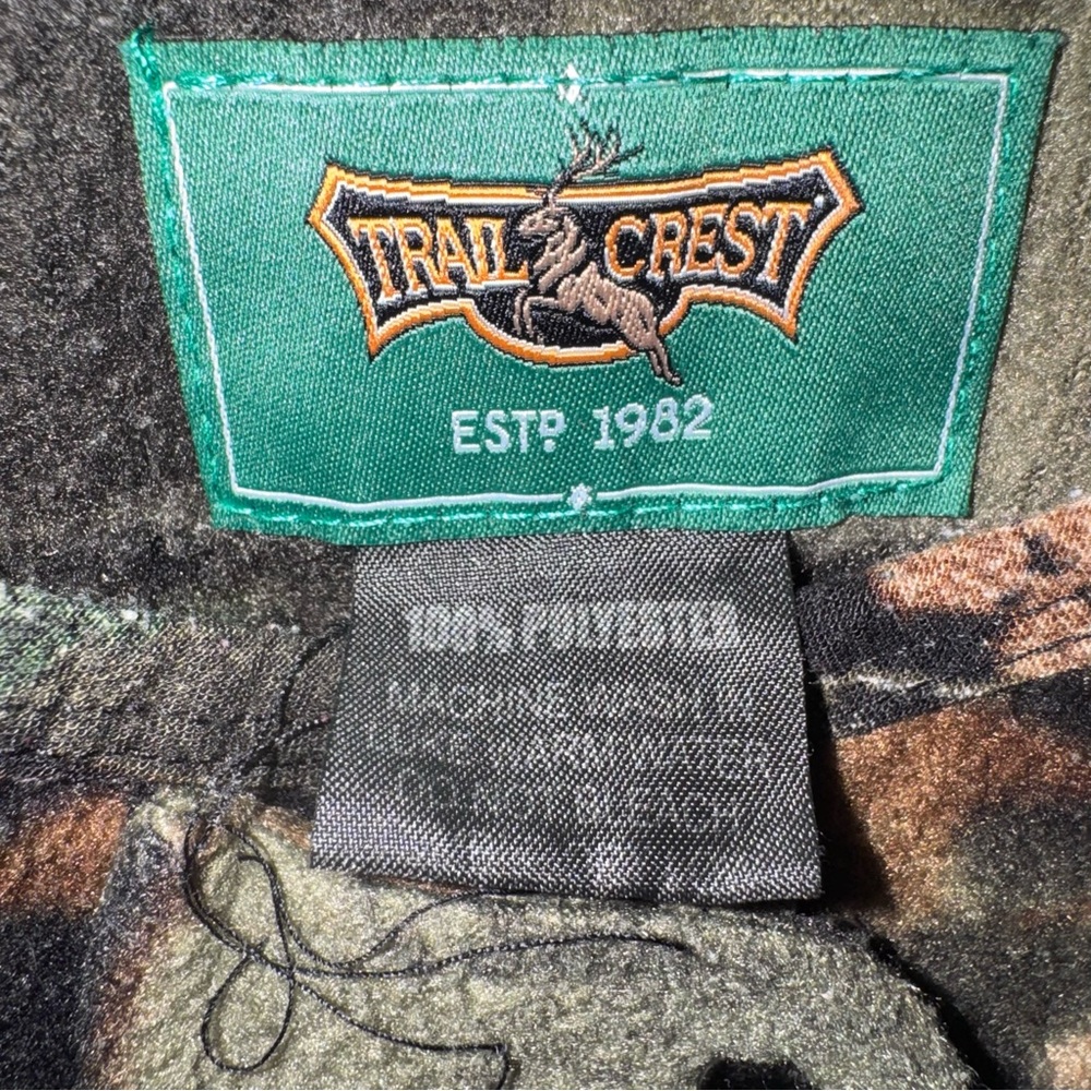 Trail Crest Infant Camouflage Fleece Bunting Sleeper Hunting Camo One Piece - Picture 5 of 5